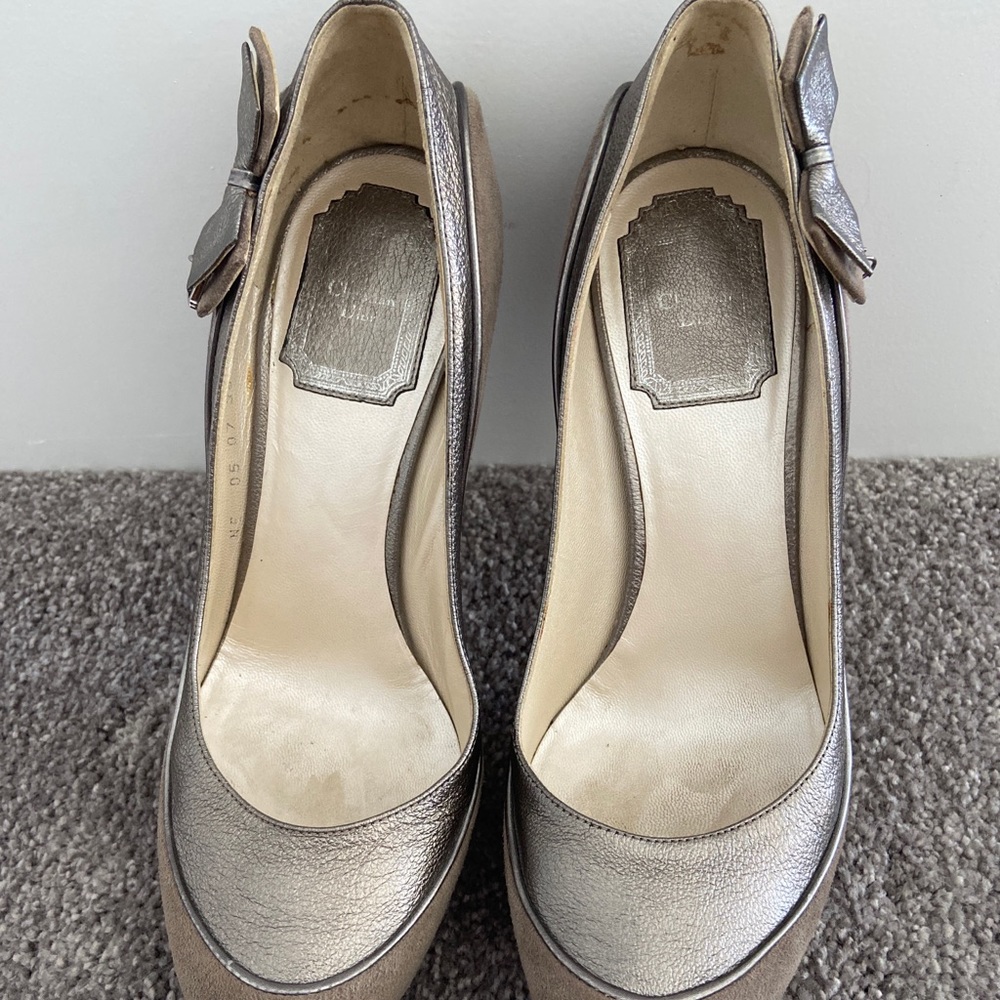 Vintage Christian Dior High Heel Pumps 36.5 - Picture 1 of 12
